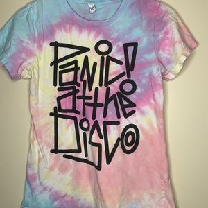 Panic at the Disco tie dye concert band tee sz M